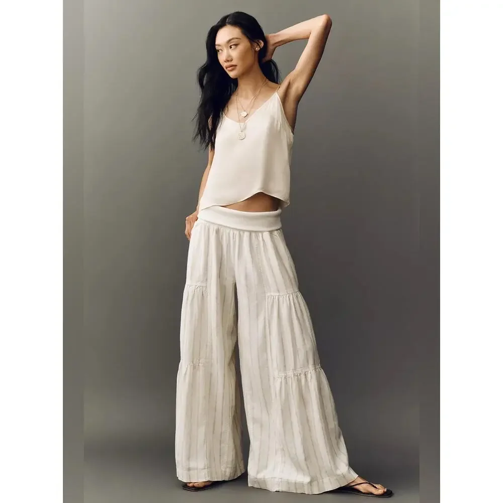 Pilcro Tiered Palazzo Pants